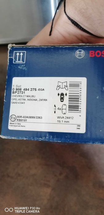 Set placute frana disc punte fata Bosch - Chevrolet, Opel, Saab