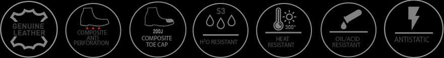 Garsport Mercurio работни предпазни обувки S3 от естествена кожа