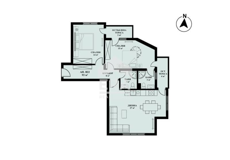 Продава се Тристаен апартамент в София, Люлин 5 - 113 кв.м за 1353 €/кв.м - Снимка #8