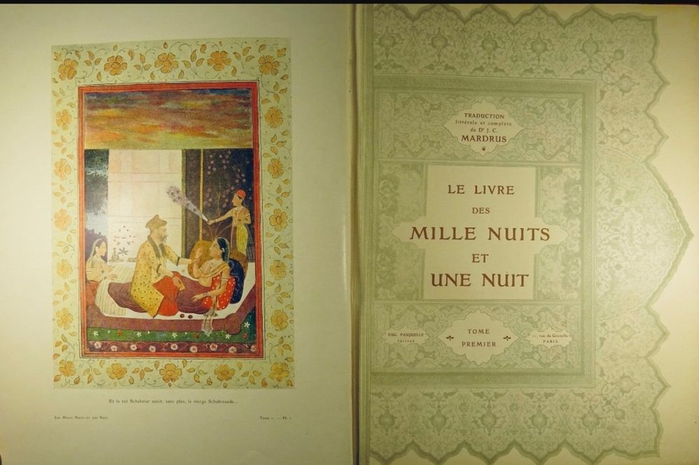 Set complet, o mie și una de nopți, 8 volume, Mardrus, 1904, LUX