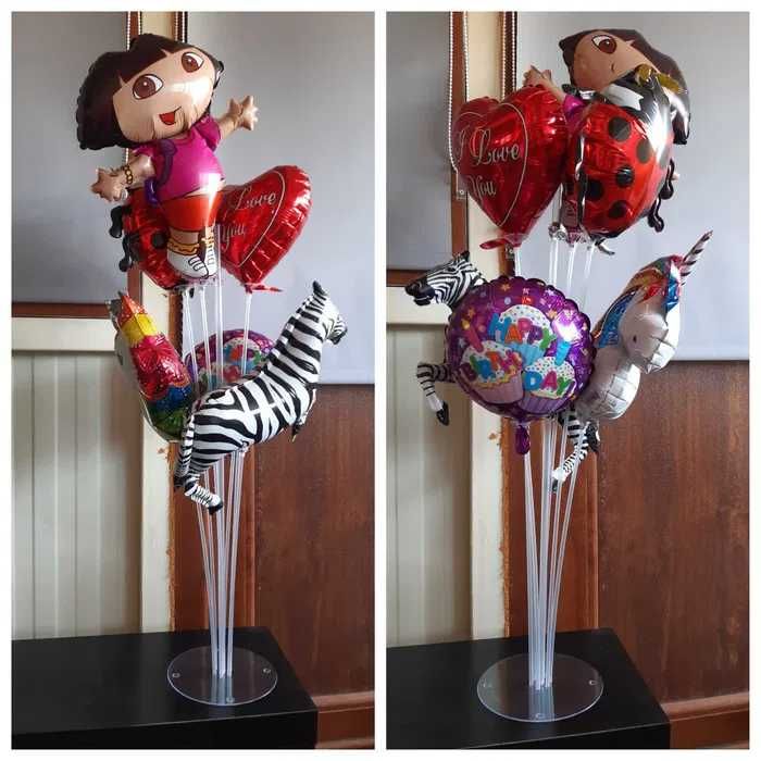 Балони фолиеви надути с въздух, на пръчка