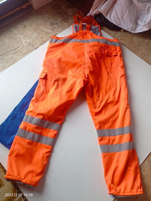 Pantaloni salopeta lucru munca Litz./Strauss.58 xxl transp.gratuit