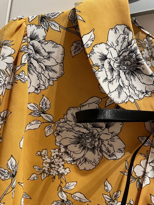 Camasa office galben inforata marime 34/xs