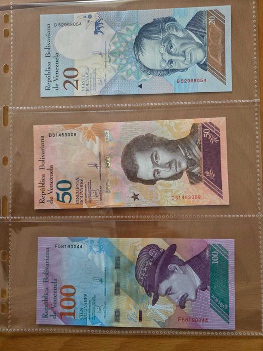Лот банкноти Венецуела от 2-50000, UNC