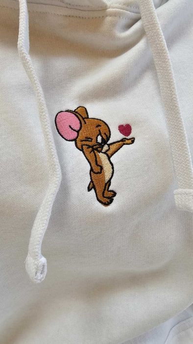 Худи за двойки с бродерия Tom and Jerry