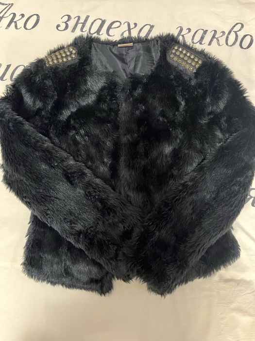 Пухено елегантно връхно