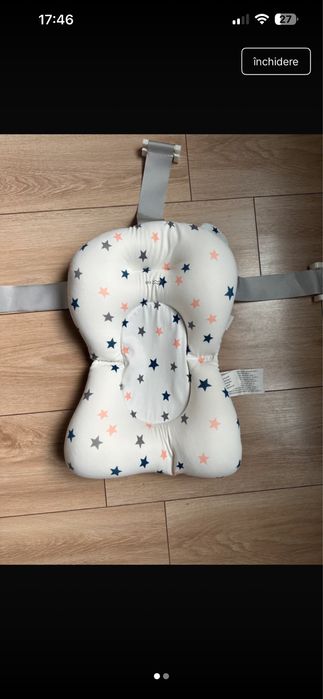 Cadita de copii cu pernuta ergonomica