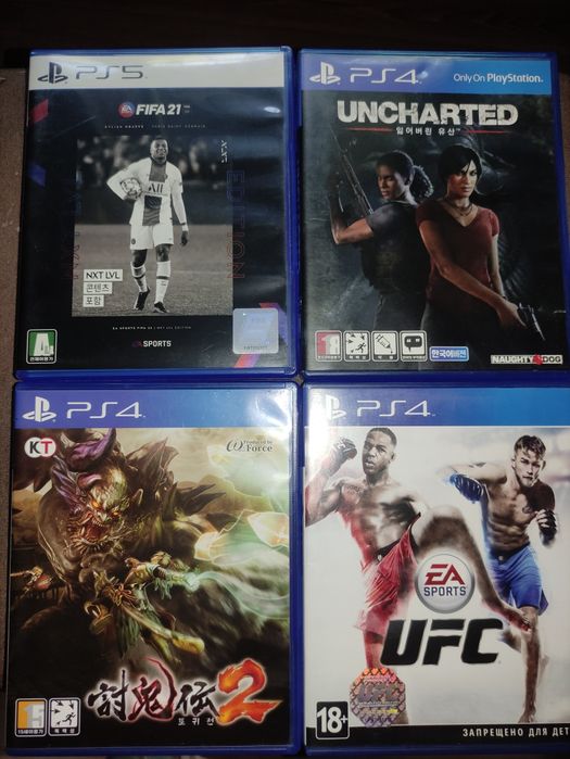 Продаются игры от playstation 4/5