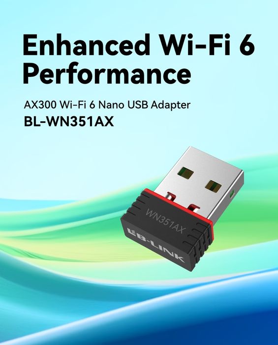Lb link Nano WN351AX AX300 WiFi 6 simsiz USB adapteri