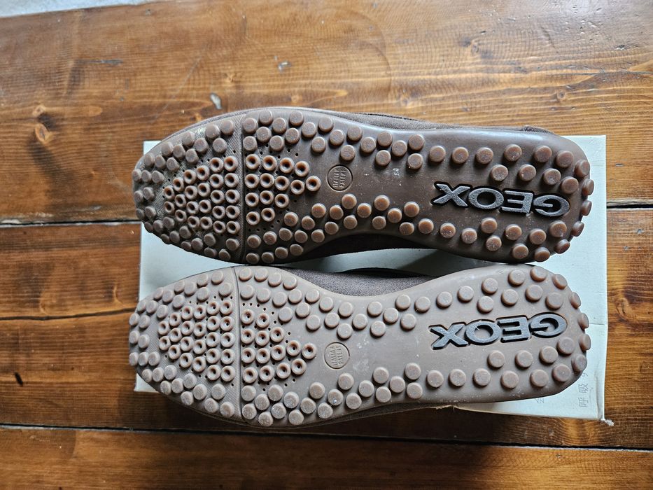 Mocasini Geox piele întoarsă