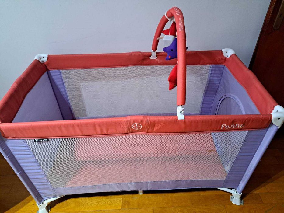 Сгъваема кошара  Sleepy Baby с 2 нива лилава с два матраци