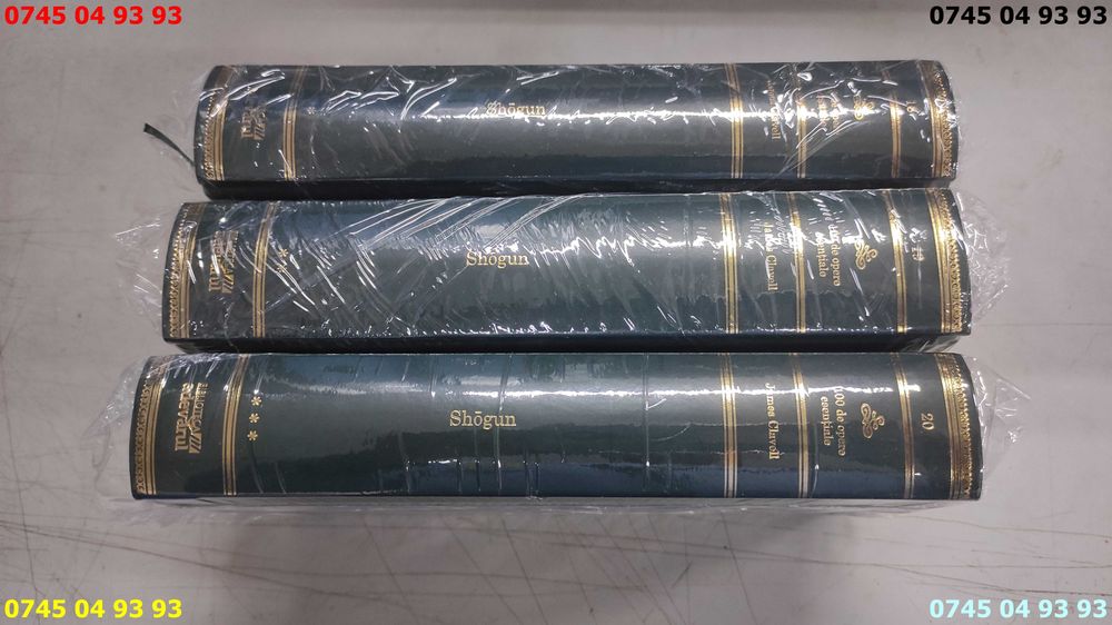 carte carti SHOGUN James Clavell 3 volume NOI IN FOLIE adevarul verde