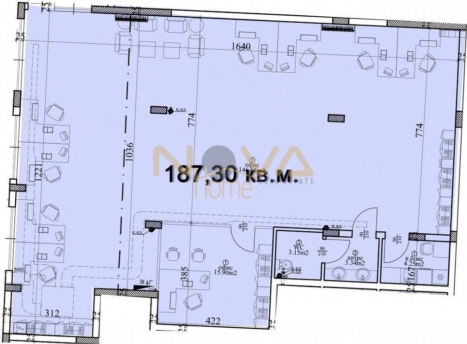 Продава се Офис в Варна, Централна поща - 211 кв.м за 1015 €/кв.м - Снимка #6