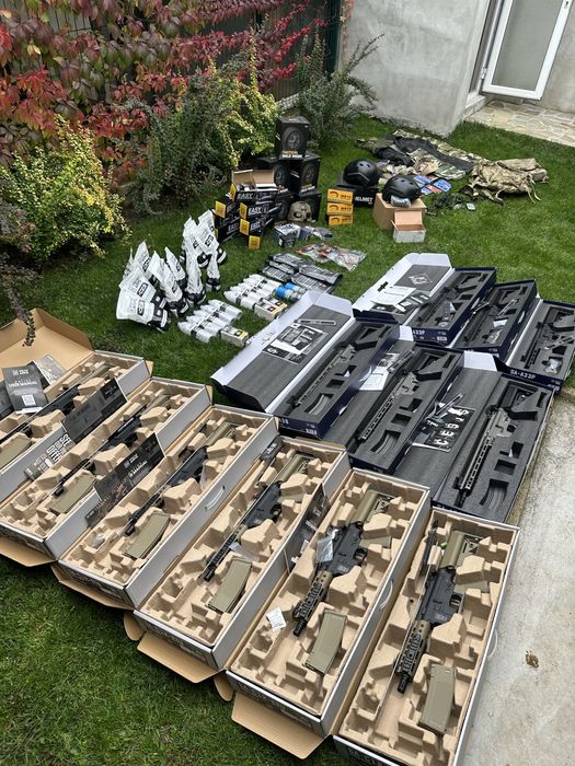 Airsoft екипировка, части и аксесоари – пълен комплект, всичко ново