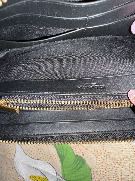 Portofel Coach ,culoare neagra din piele