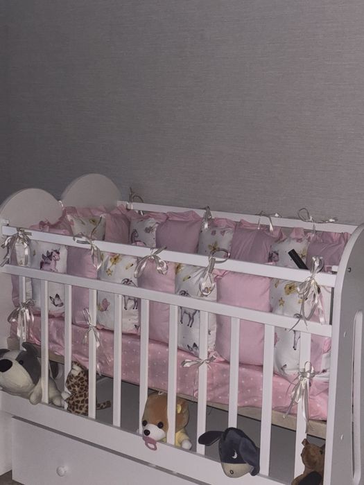 Бортики на кровать для девочки