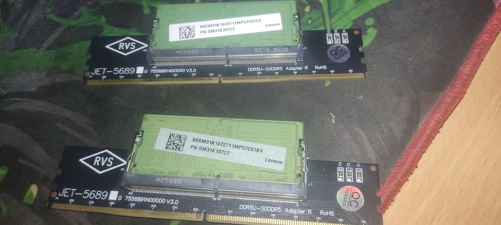 Kit RAM 16GB DDR5 sodimm Samsung  5600MHz cu adapter Sodimm-Dimm