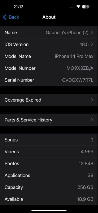 Iphone 14 pro max 256Gb