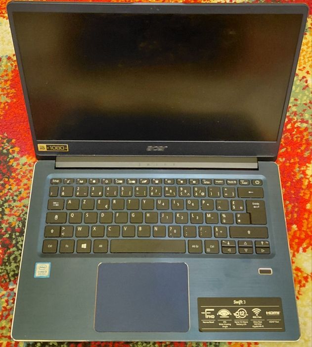 Laptop Acer Swift 3 model SF314-56 i3 8145u 8gb ram 256gb ssd