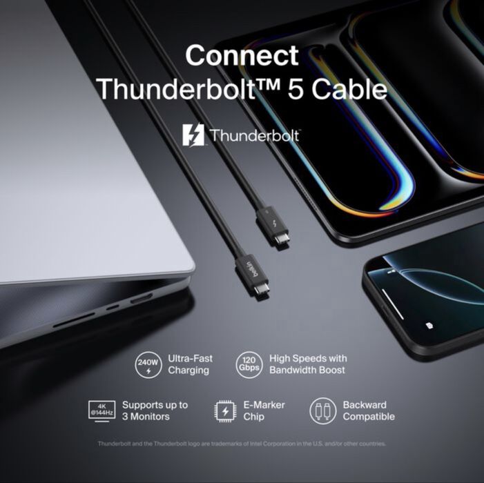 Belkin Thunderbolt 5 Cabel (1m)