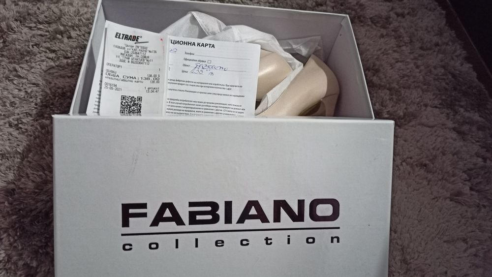 Обувки Fabiano 37 номер