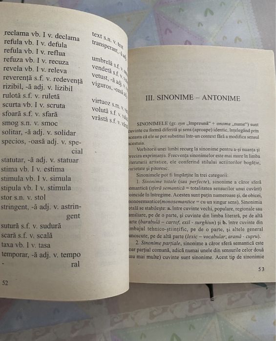 Zorela Creta-Dictionar omonime sinonime paronime antonime