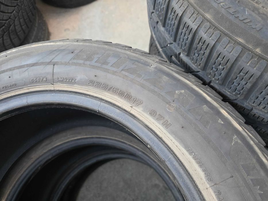 4бр Зимни гуми 225 55 17 - Bridgestone и Pirelli