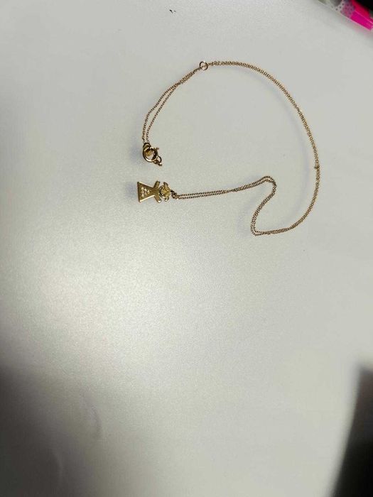 lant din aur roz 14 K cu diamante