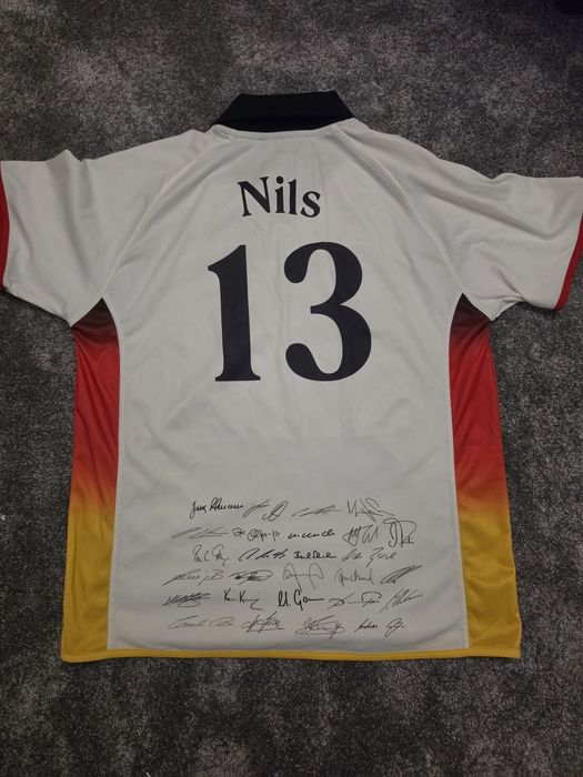 Tricou Fotbal Germania – Personalizat Nils #13 cu Semnături