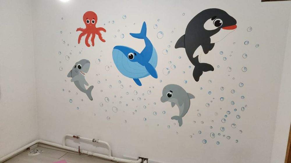 Художественная роспись стен, барельеф,картины