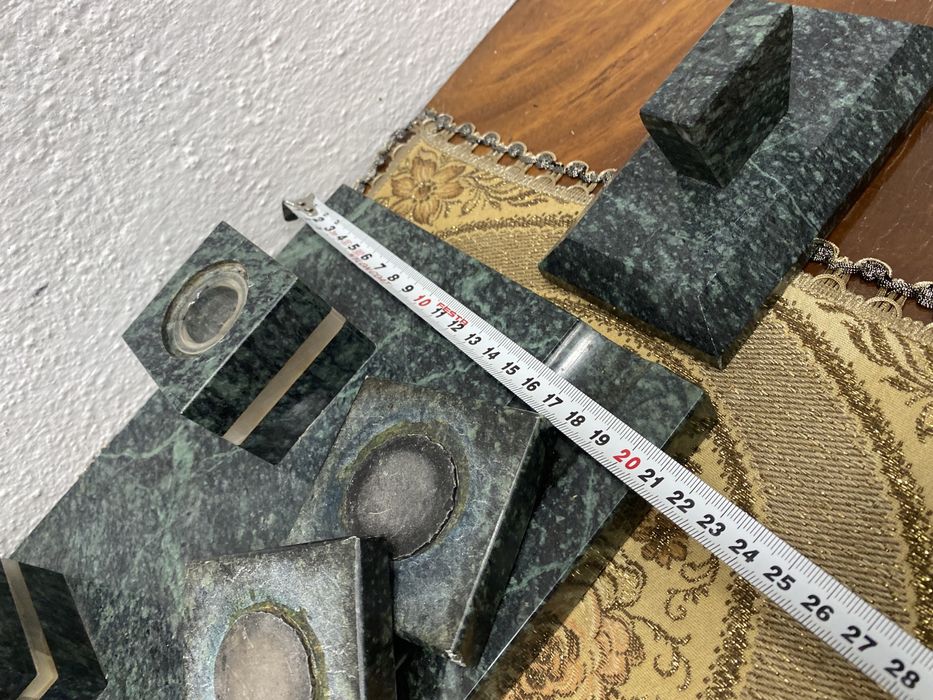 Мраморна мастилница поставка за писма и печати