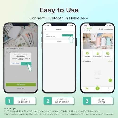 Нов Преносим принтер за етикети Nelko P21 Bluetooth iOS Android с термопечат