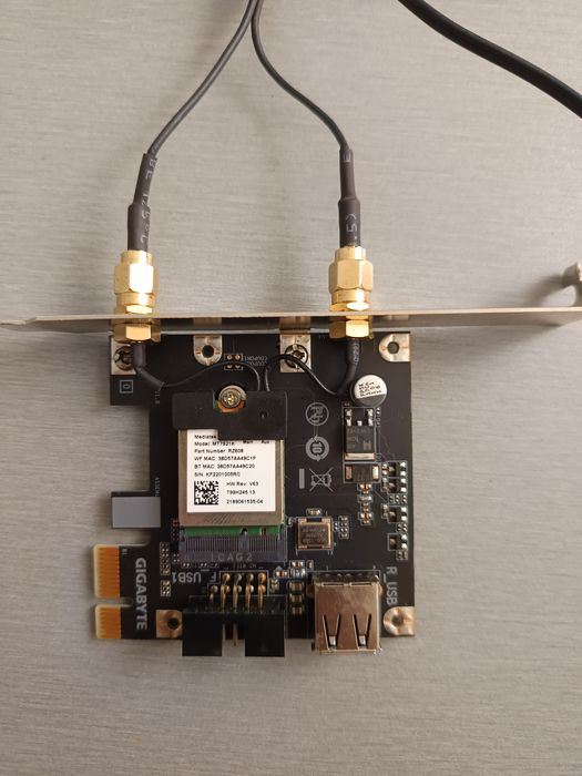 PCIe Wi-Fi карта Gigabyte AORUS + антена