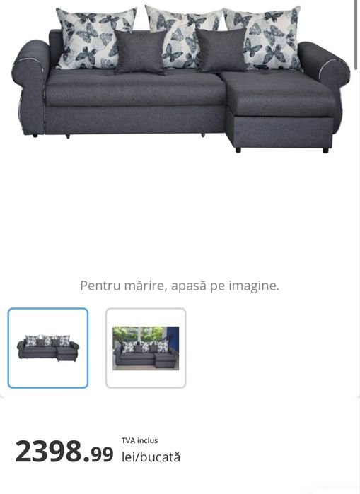 Vând colțar extensibil reversibil ( stanga /dreapta)