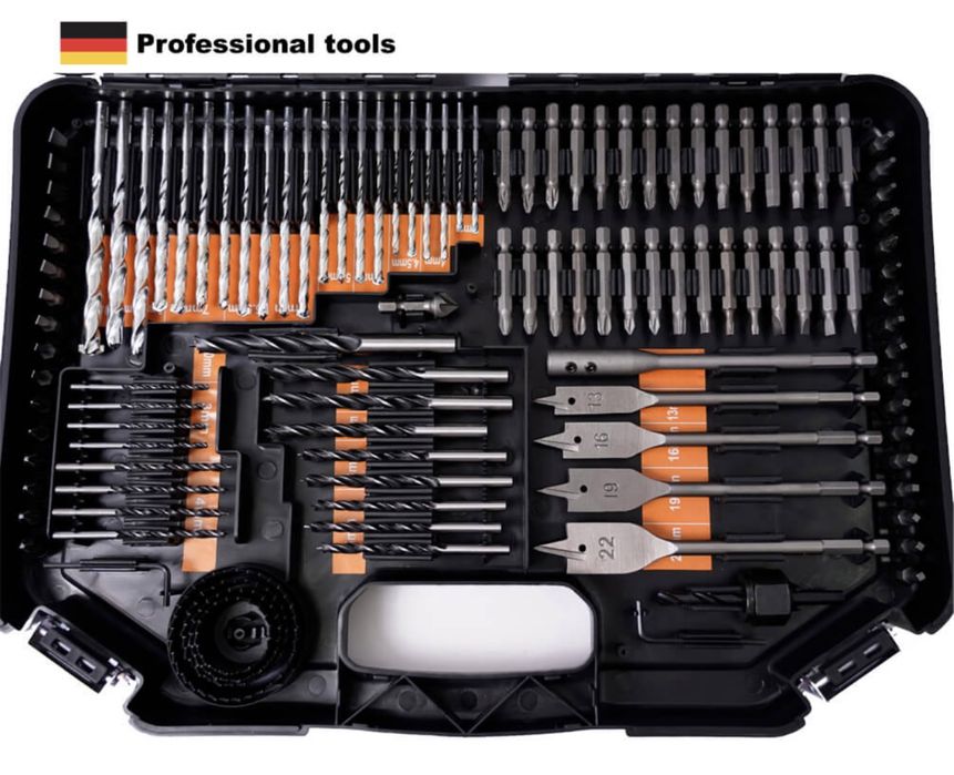 Немски Комплект битове и свредла Kraft 246 части / бургии в куфар