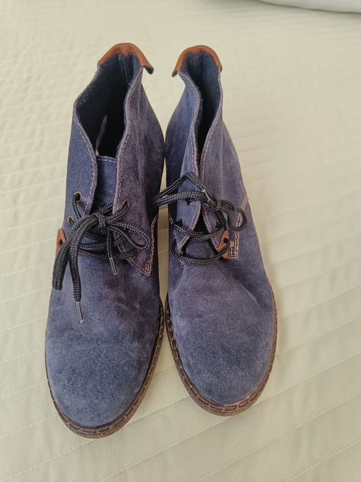 Боти Rieker 40 естествен велур