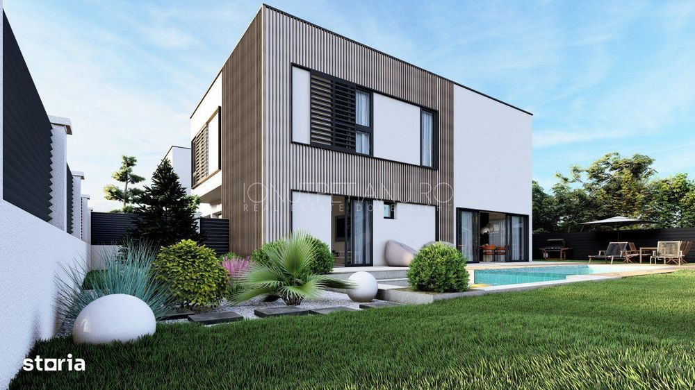 Vila moderna posibilitate personalizare – piscina exterioara si gara