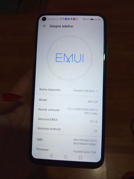 Telefon Huawei P40 lite E