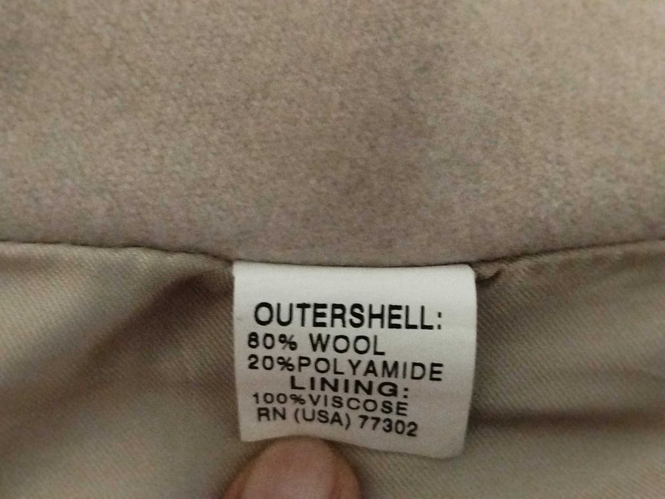 Палто/манто ZARA – бледо млечно бежово, L