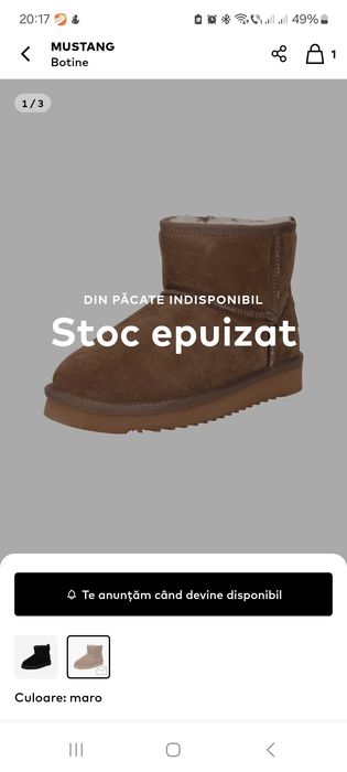 De vânzare botine Mustang