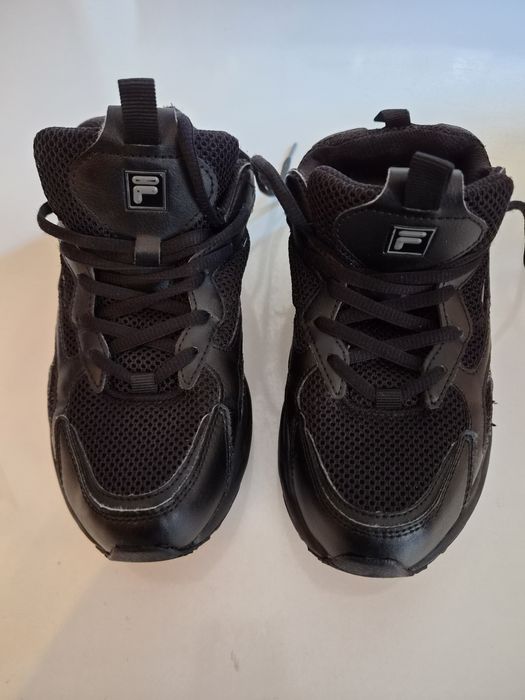 Adidași sport Fila, negri, model chunky