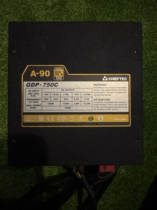 Блок питания 750W Gold 80+