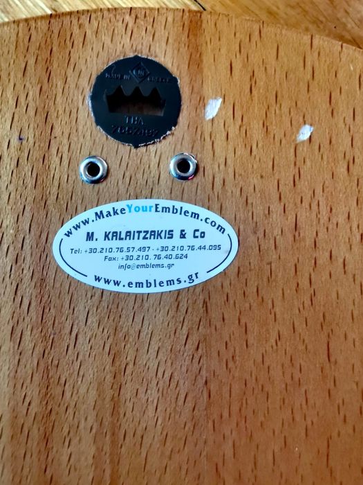 Антикварен плакет емблема на Военноморските сили Гърция колекционерска