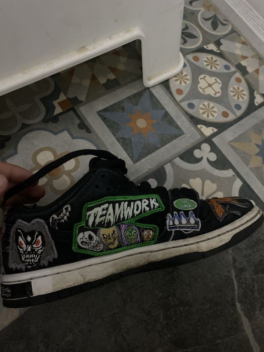 кроссовки Nike x Neckface оригинал (6US размер)