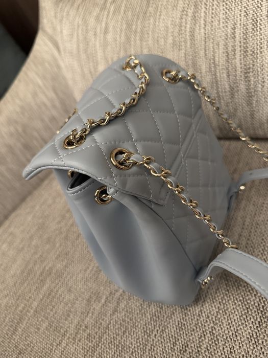 Раница светло синя Chanel