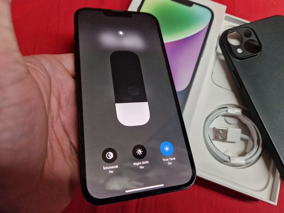 -Iphone 14 Plus, ca Nou, 128Gb, 6Ram, Natural Titanium, ireprosabil, b