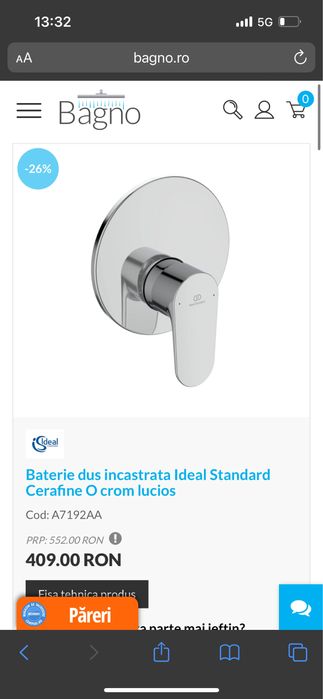 Baterii de baie Ideal Standard noi !! Diverse modele