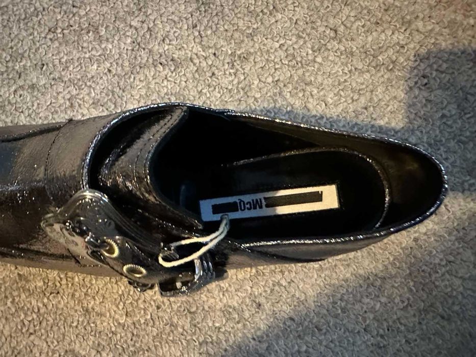 Alexander McQueen Loafers, argintiu, marime 37