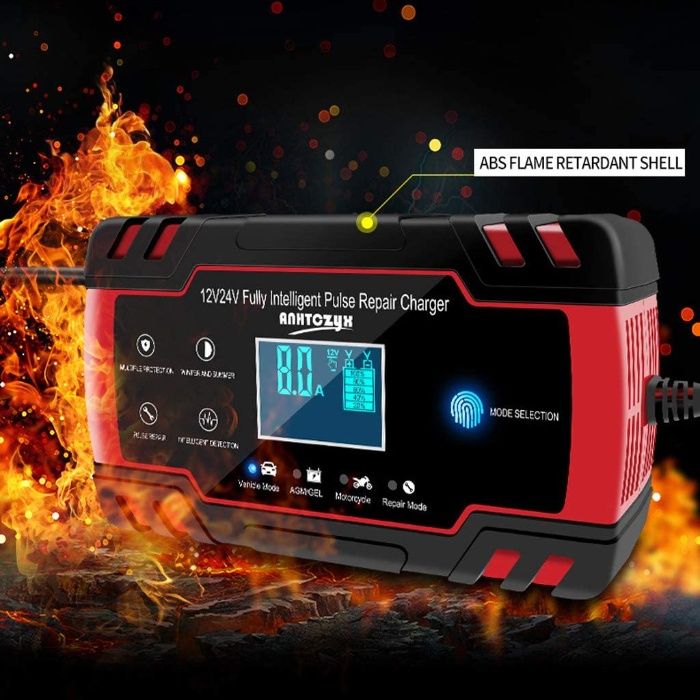 Автоматично зарядно 8А  12-24V за Акумулатори и батерии .Режим ремонт