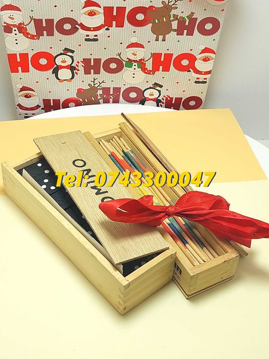 Pachet Cadouri  Joc Marocoo mikadoSi Domino  Transport Gratuit